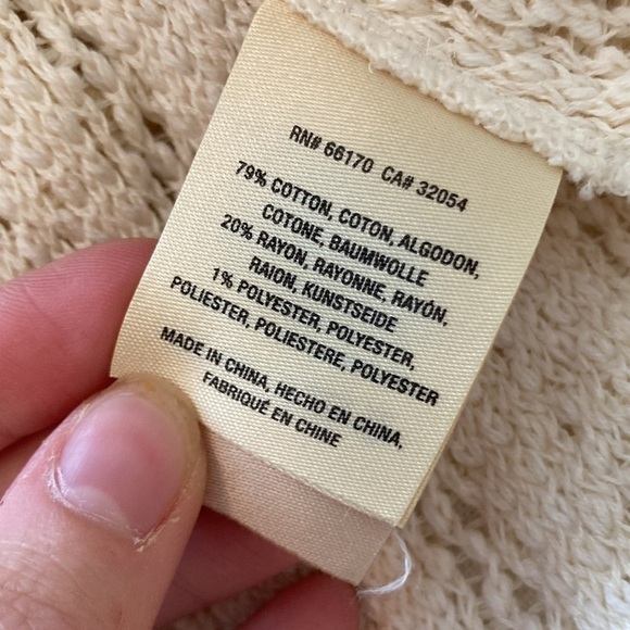 SHIRT Anthropology knitted and knotted white knitted boho tank top - Picture 4 of 12